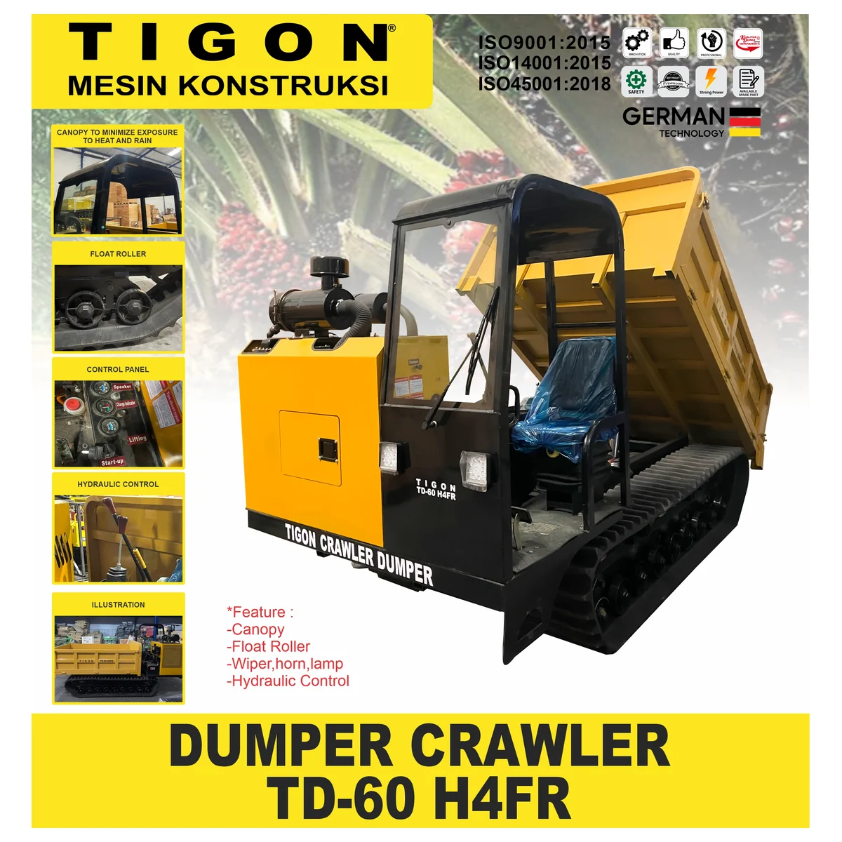 TIGON TD-60 H4FR / DUMPER CRAWLER