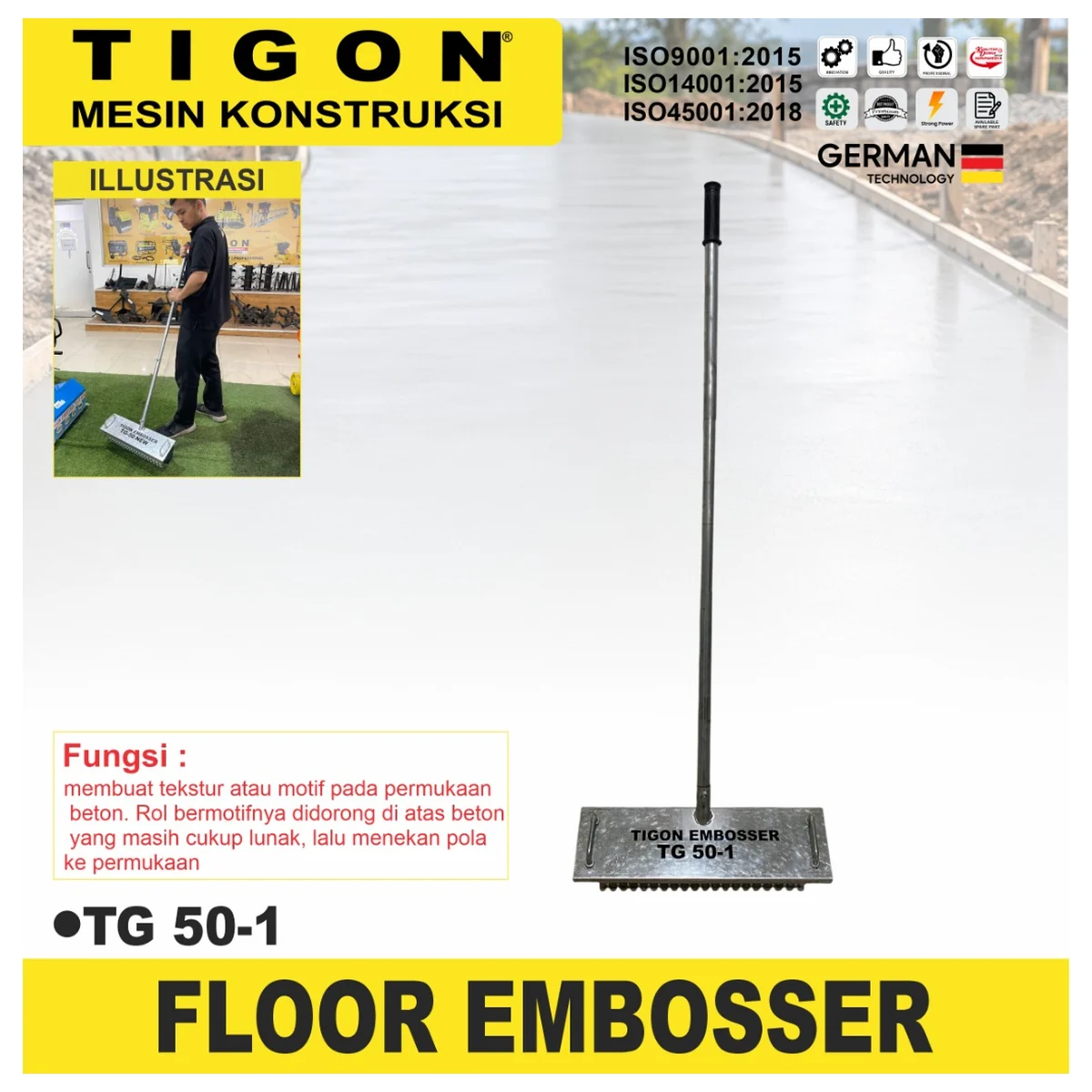 TIGON TG 50-1 / FLOOR EMBOSSER