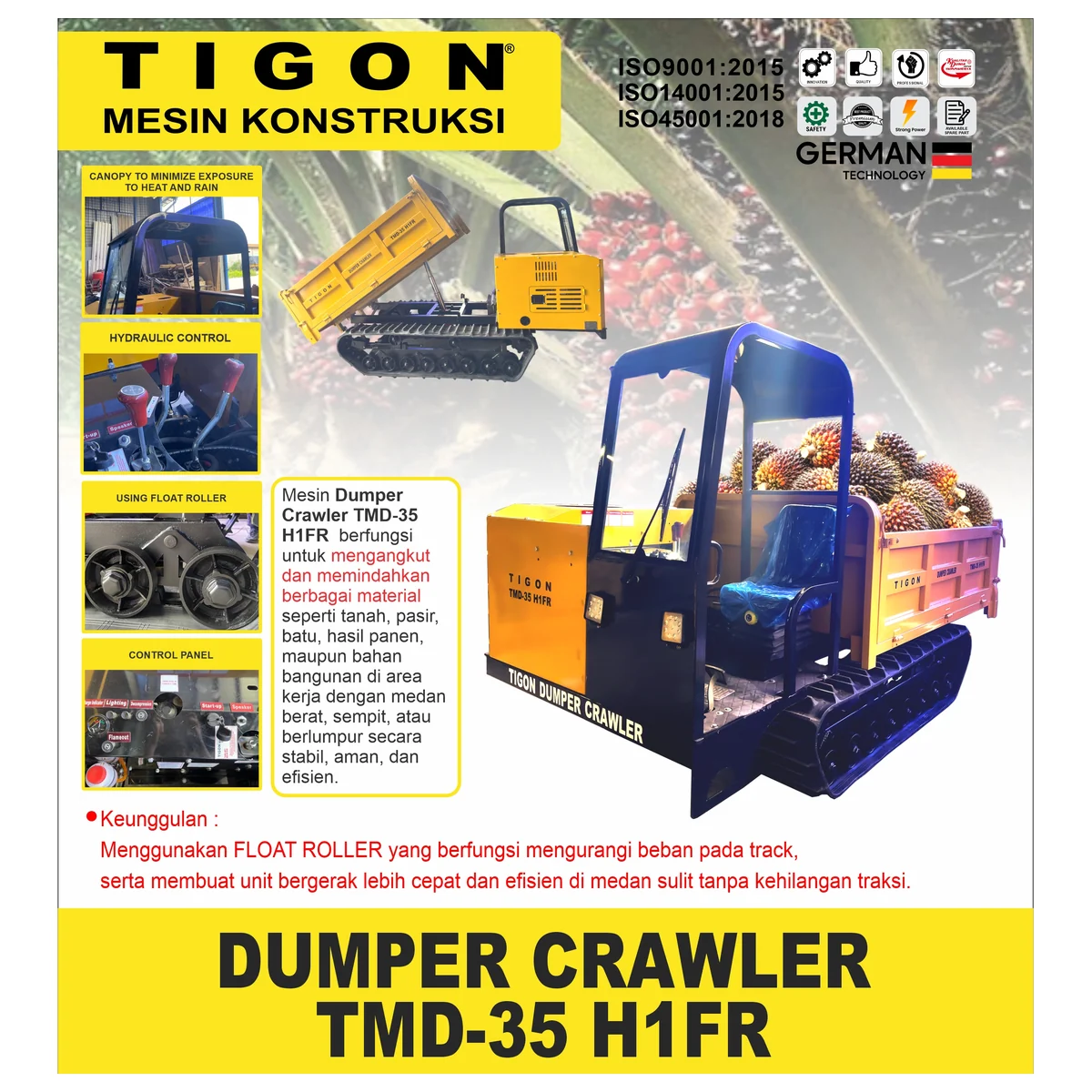 TIGON TMD-35 H1FR / DUMPER CRAWLER